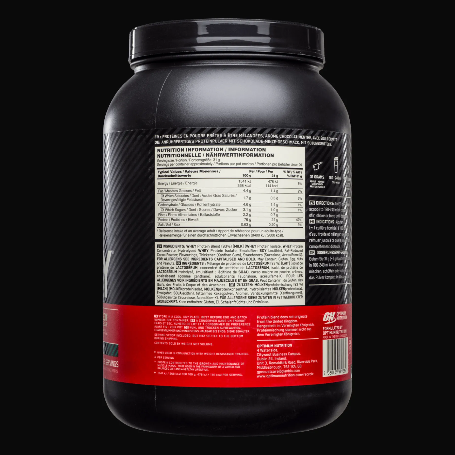 100 % Whey Gold Standard 908 g, myseprotein - Proteiner - 100 % Whey Gold Standard 908 g, myseprotein