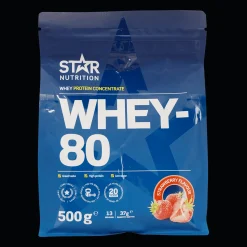 Whey-80 Strawberry, proteinpulver - Proteiner - Whey-80 Strawberry, proteinpulver