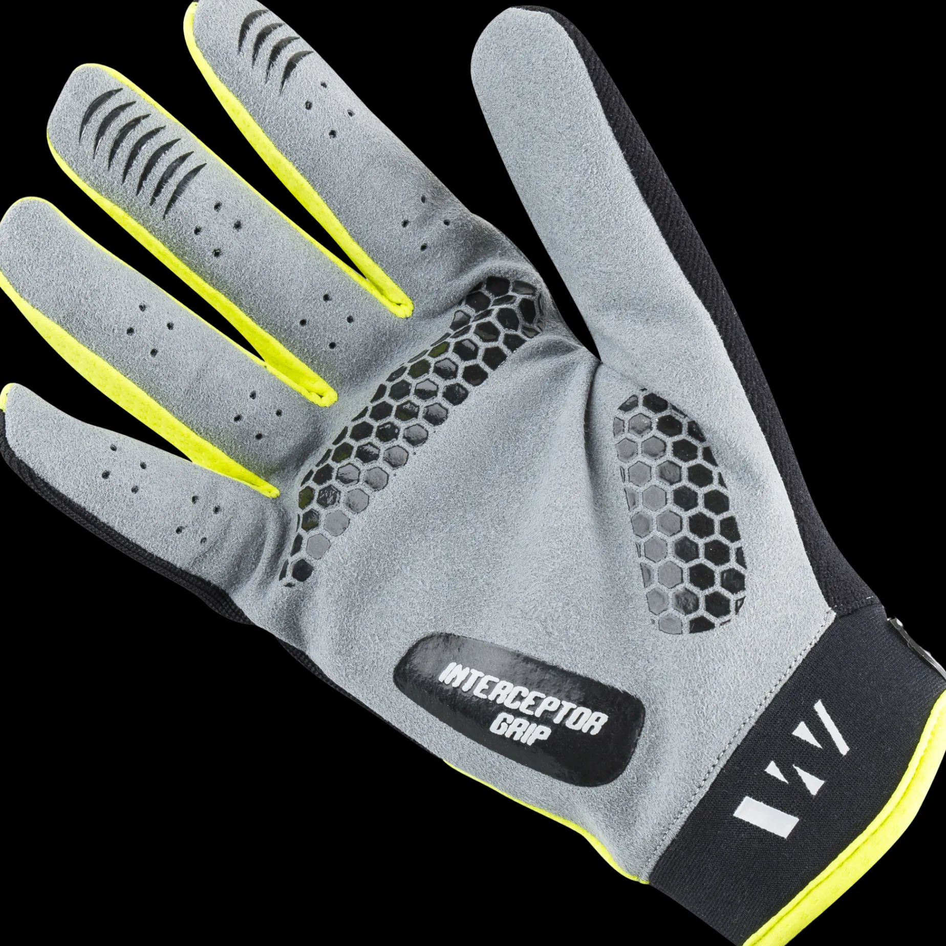 White Rollerski yellow Long Finger 24/25, rulleskihanske - Rulleski Tilbehør - White Rollerski yellow Long Finger 24/25, rulleskihanske