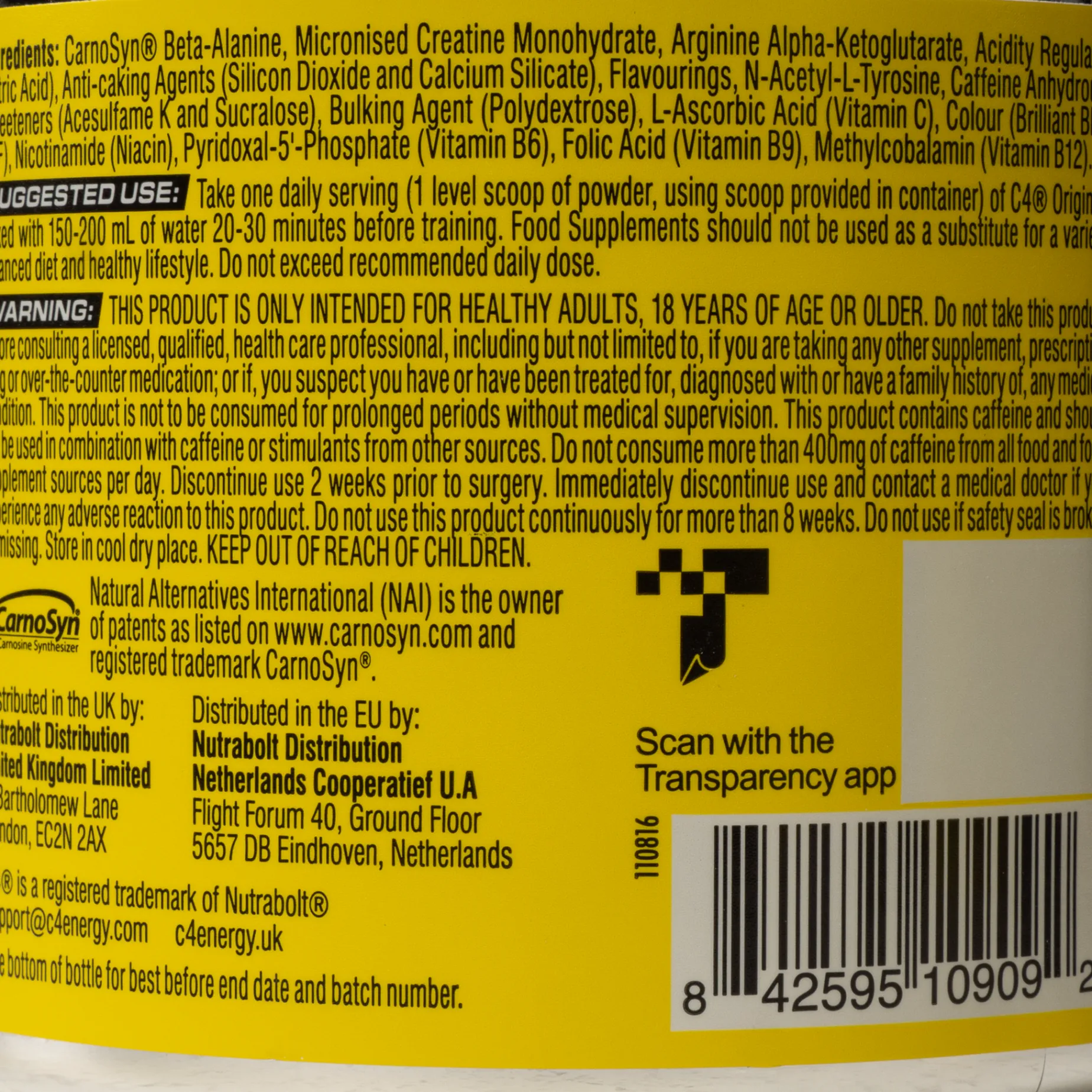 C4 Original Icy Blue Raspberry,pre-workout-pulver - Pre-Workout - C4 Original Icy Blue Raspberry,pre-workout-pulver