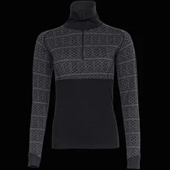 Dalen 2-layer Wool Polo Zip, ulltrøye, dame - Ullundertøy overdel dame - Dalen 2-layer Wool Polo Zip, ulltrøye, dame