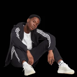 Essential Fleece 3-Stripes Tapered Cuff Joggers, joggebukse, herre - Fritid- & Joggebukser - Essential Fleece 3-Stripes Tapered Cuff Joggers, joggebukse, herre