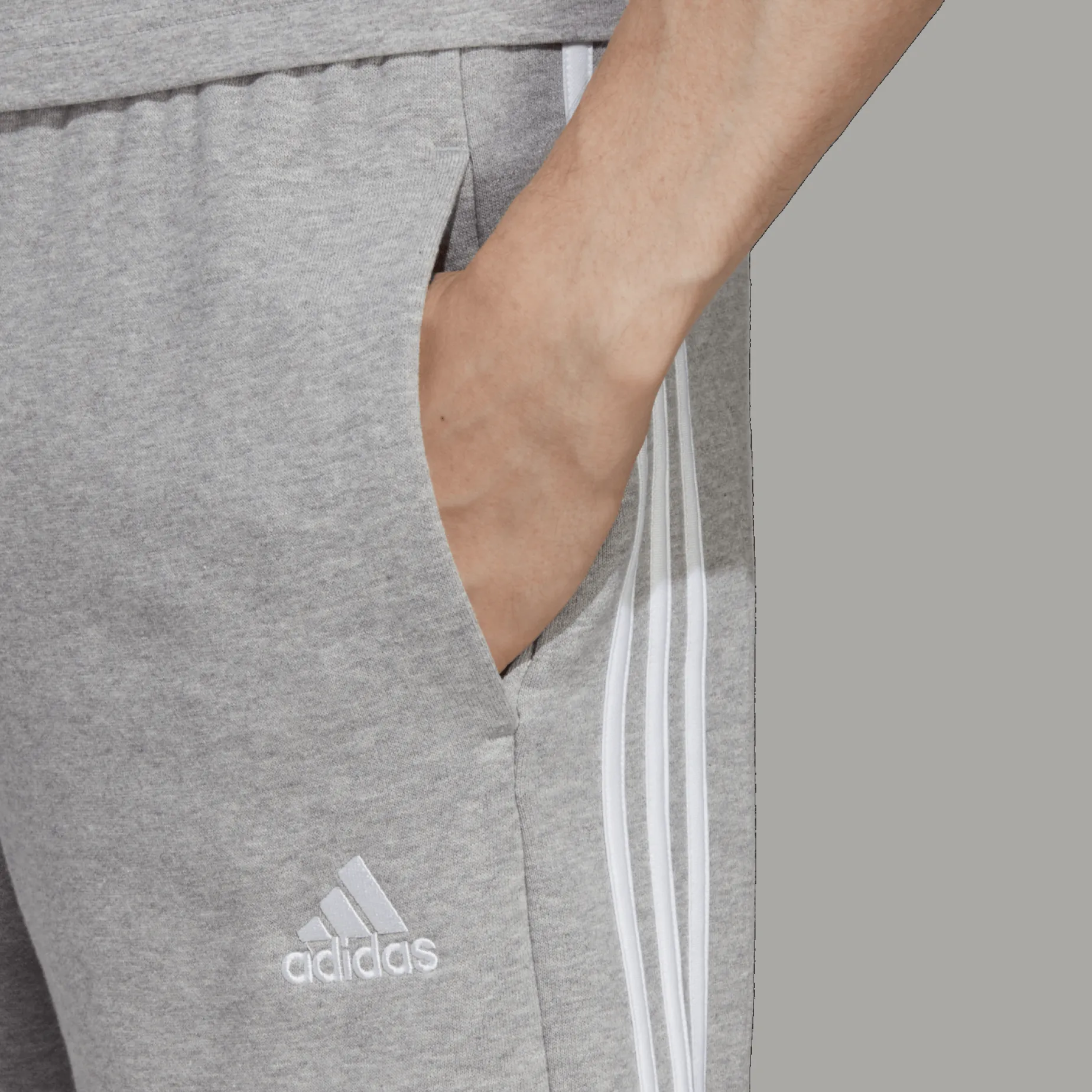 Essentials French Terry 3-Stripes Shorts, shorts, herre - Fritidsshorts - Essentials French Terry 3-Stripes Shorts, shorts, herre