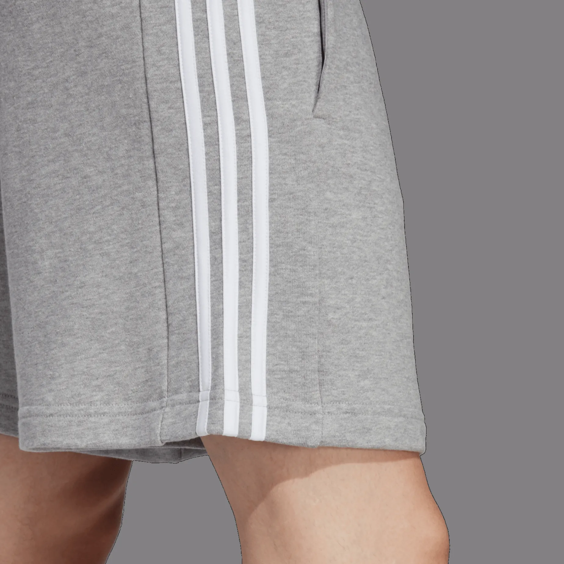 Essentials French Terry 3-Stripes Shorts, shorts, herre - Fritidsshorts - Essentials French Terry 3-Stripes Shorts, shorts, herre