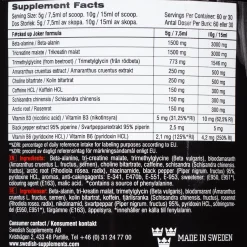 F#cked Up Joker edition 300g strawberry, kostilskudd - Pre-Workout - F#cked Up Joker edition 300g strawberry, kostilskudd