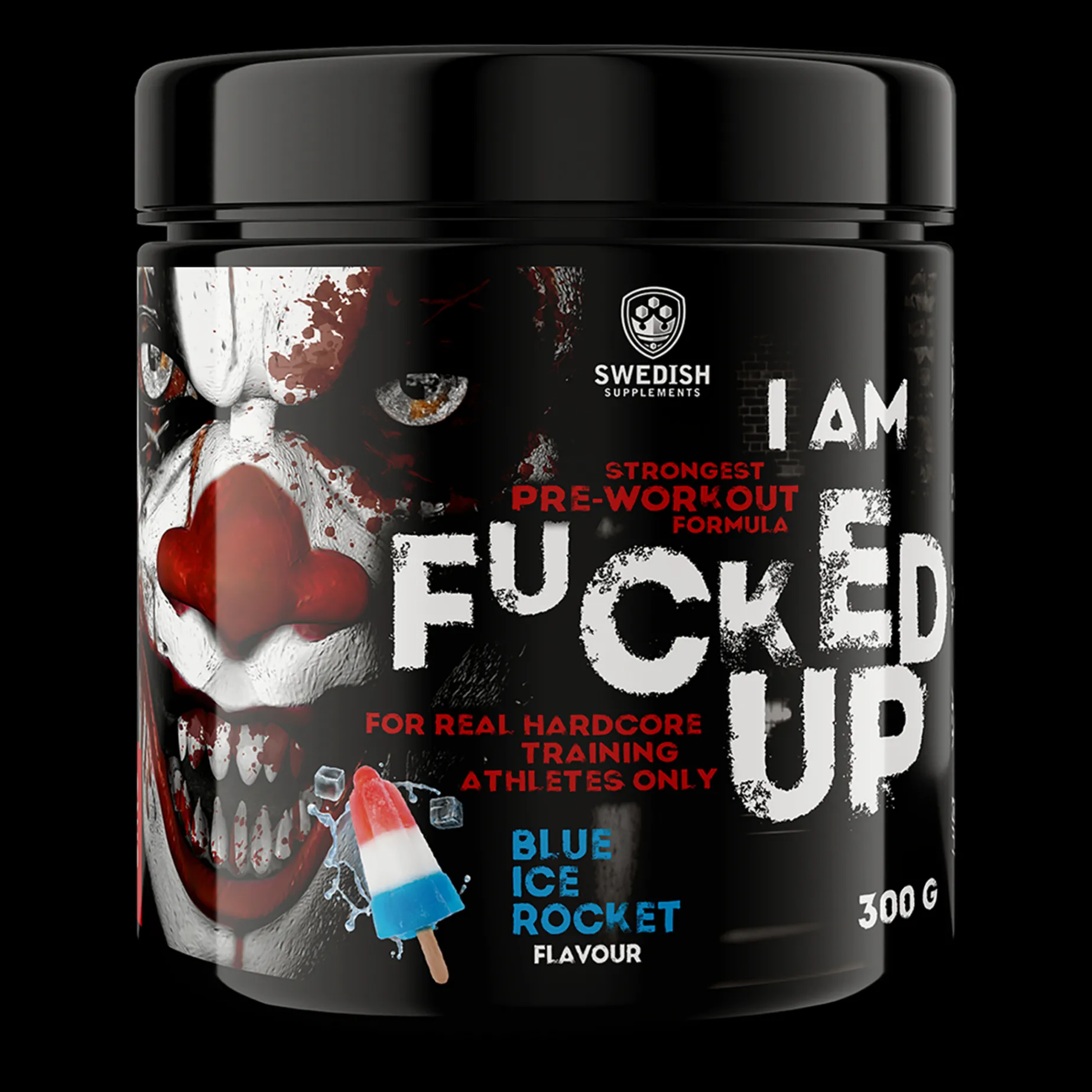F#cked Up Joker Edition 300g Blue Ice Rocket, kosttilskudd - Pre-Workout - F#cked Up Joker Edition 300g Blue Ice Rocket, kosttilskudd