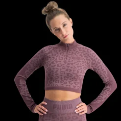 FormKnit Seamless Cropped 1/4 Zip, treningsgenser, dame - Treningsgenser - FormKnit Seamless Cropped 1/4 Zip, treningsgenser, dame