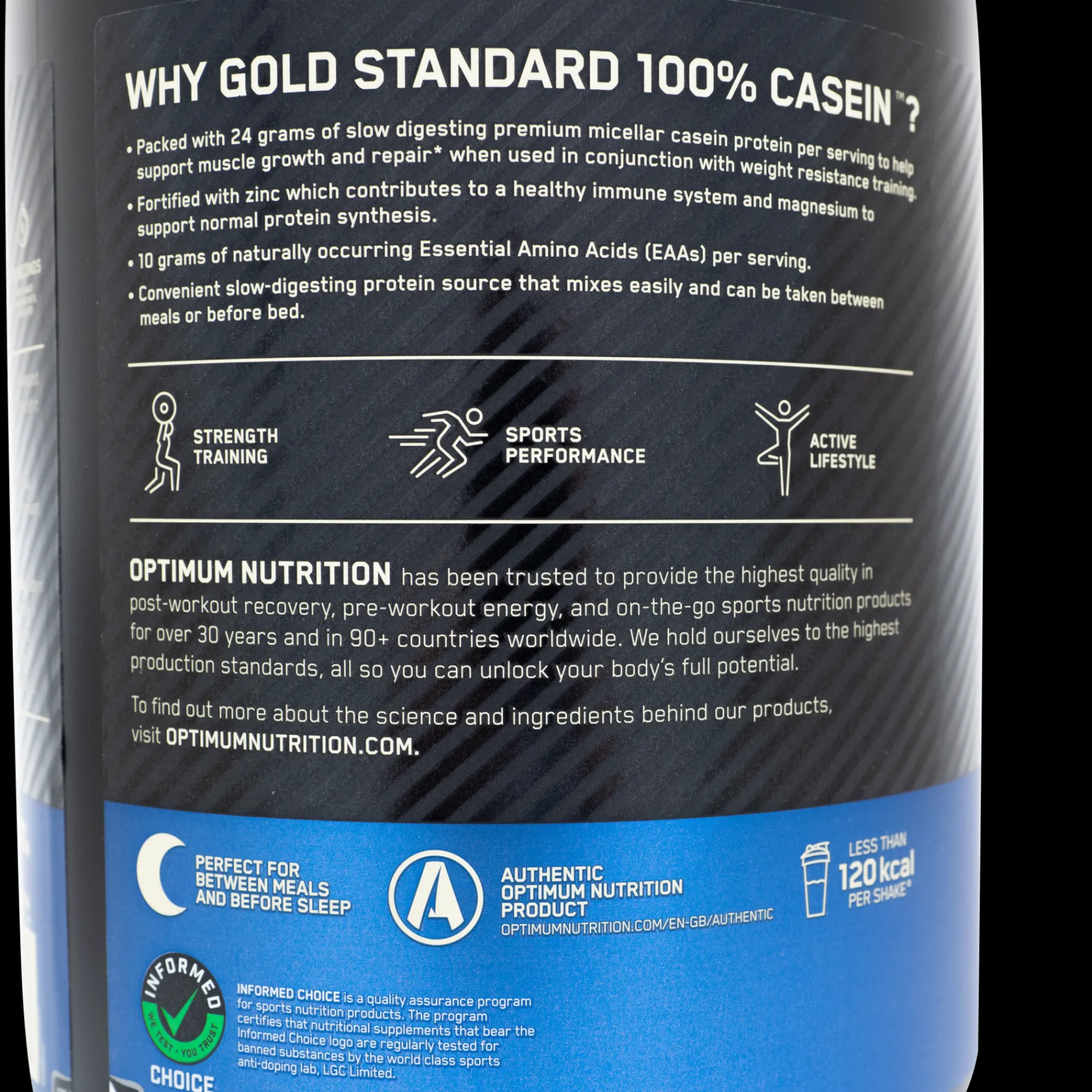 100 % Gold Standard Casein 908 g, proteinpulver - Proteiner - 100 % Gold Standard Casein 908 g, proteinpulver