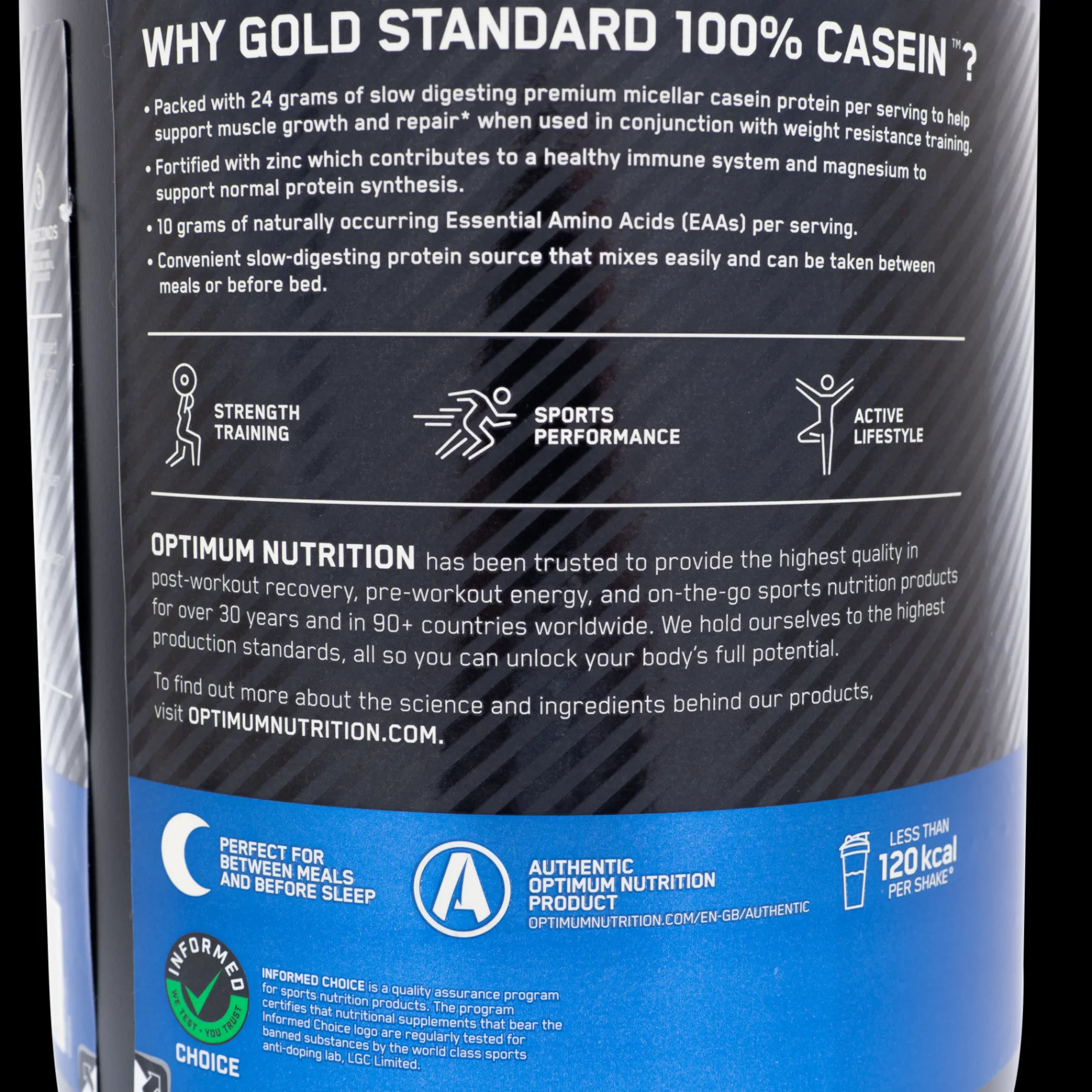 100 % Gold Standard Casein 908 g, proteinpulver - Proteiner - 100 % Gold Standard Casein 908 g, proteinpulver