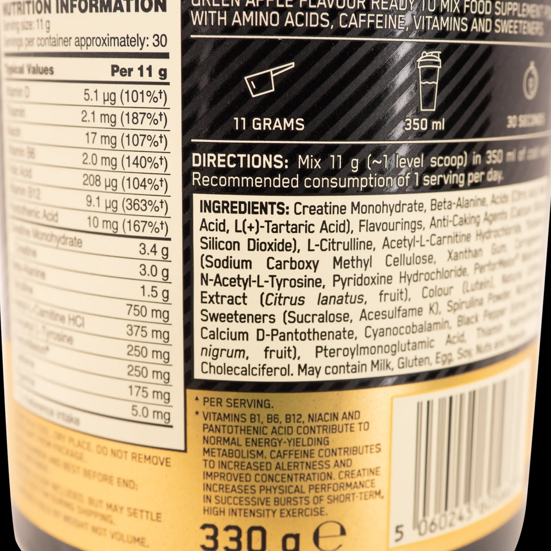 Gold Standard Pre Workout 330 g, pre-workout - Pre-Workout - Gold Standard Pre Workout 330 g, pre-workout