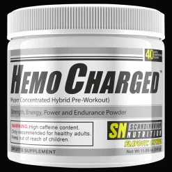 Hemocharged (Citrus (340g), pre-workout-pulver - Pre-Workout - Hemocharged (Citrus (340g), pre-workout-pulver