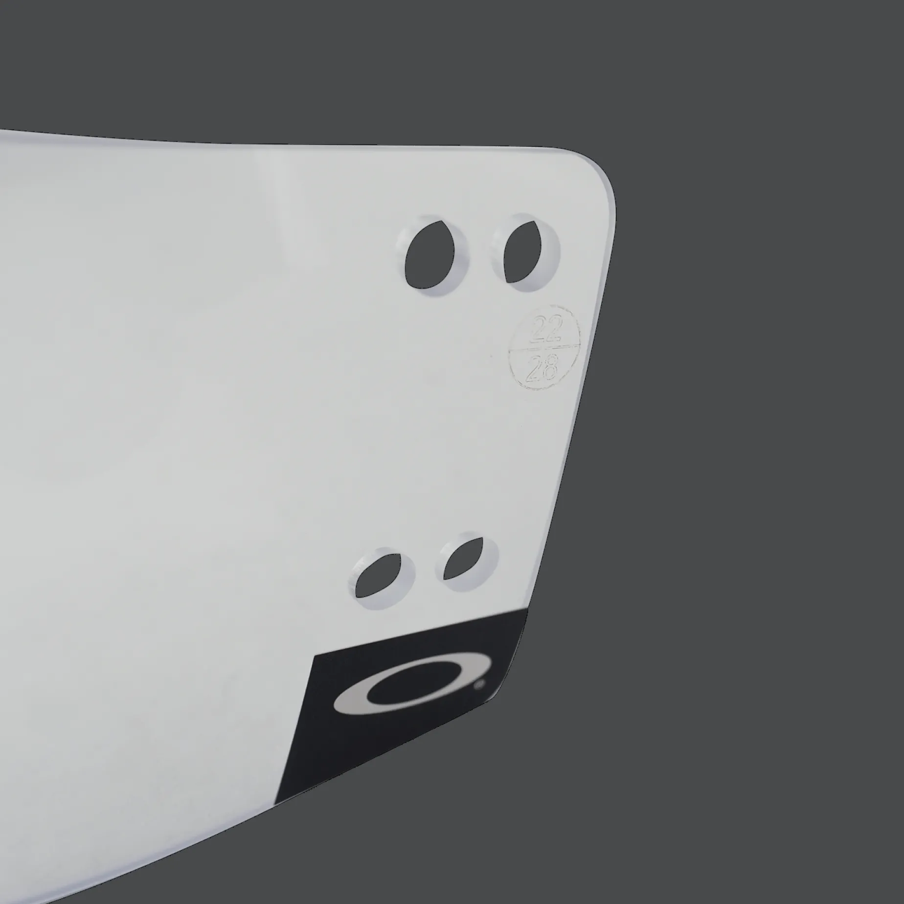 Hockey Certified Euro Visor Clear-23/24, visir til hockeyhjelm - Tilbehør Hockey - Hockey Certified Euro Visor Clear-23/24, visir til hockeyhjelm