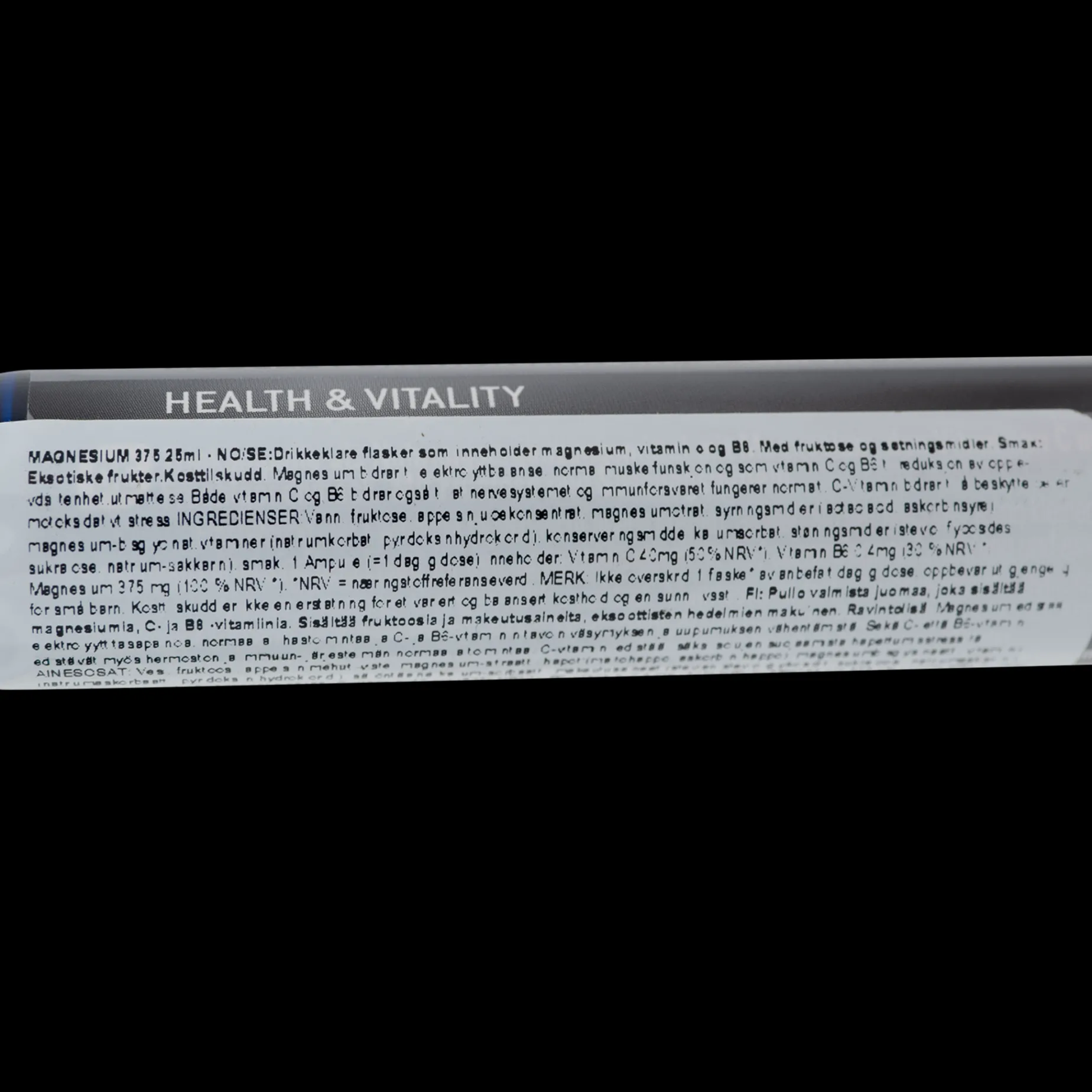 Magnesium 375, kosttilskudd - Energibar - Magnesium 375, kosttilskudd