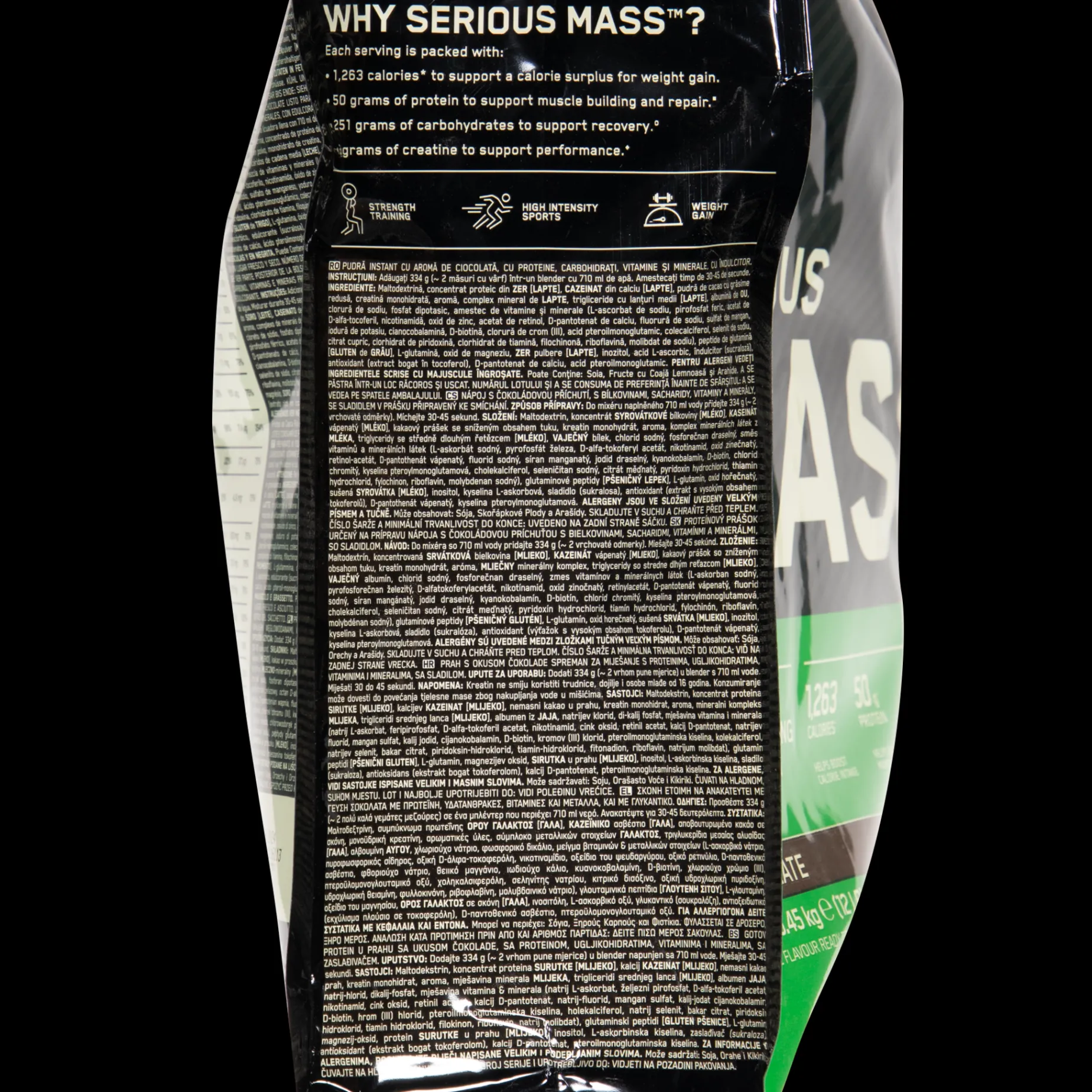 Serious Mass 5450 g, proteinpulver - Gainer - Serious Mass 5450 g, proteinpulver