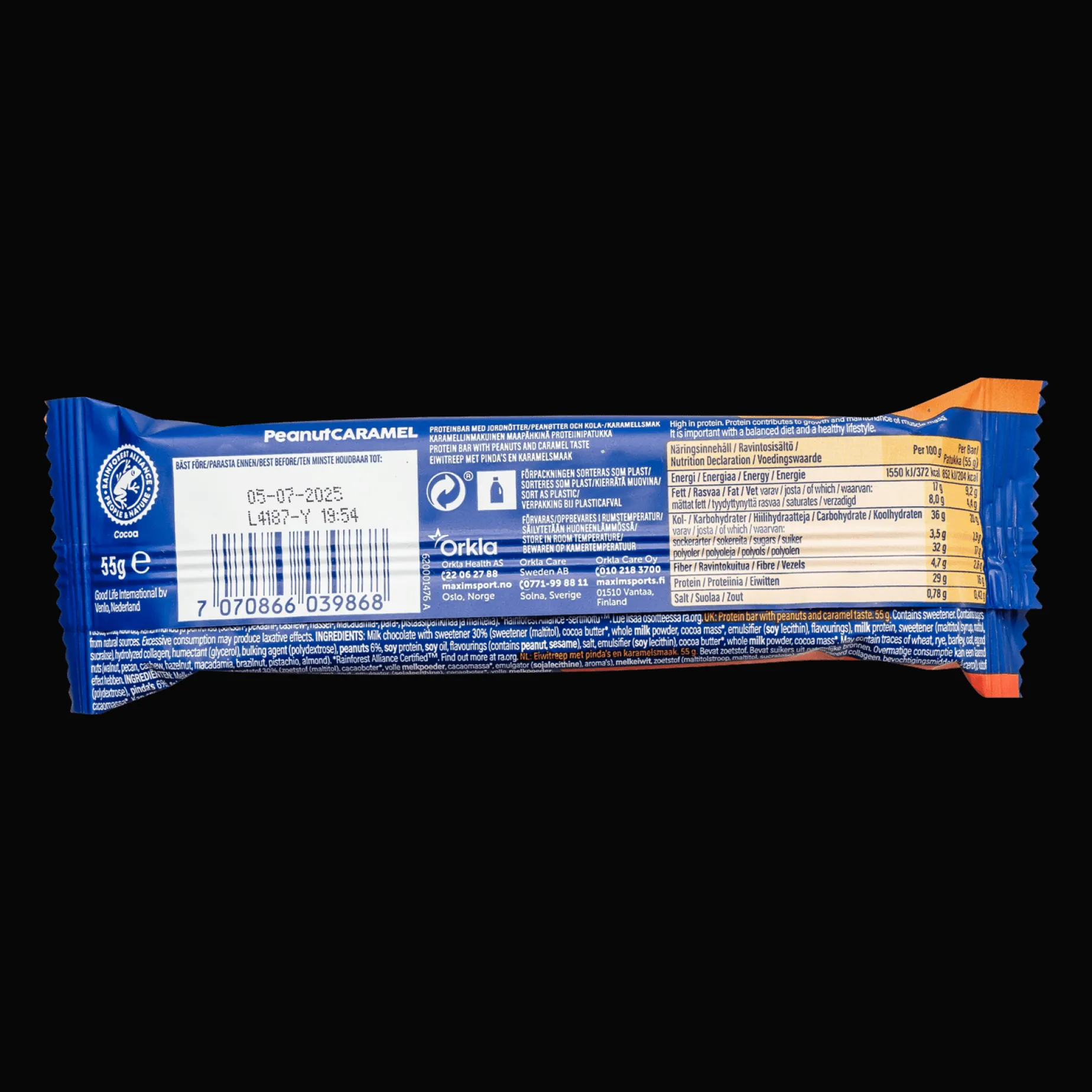 Soft Protein Bar Peanut Caramel 55g, proteinbar - Proteinbarer - Soft Protein Bar Peanut Caramel 55g, proteinbar