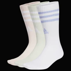 3-Stripes Cushioned Crew Socks 3 Pairs, sokker, unisex - Bomullssokker - 3-Stripes Cushioned Crew Socks 3 Pairs, sokker, unisex